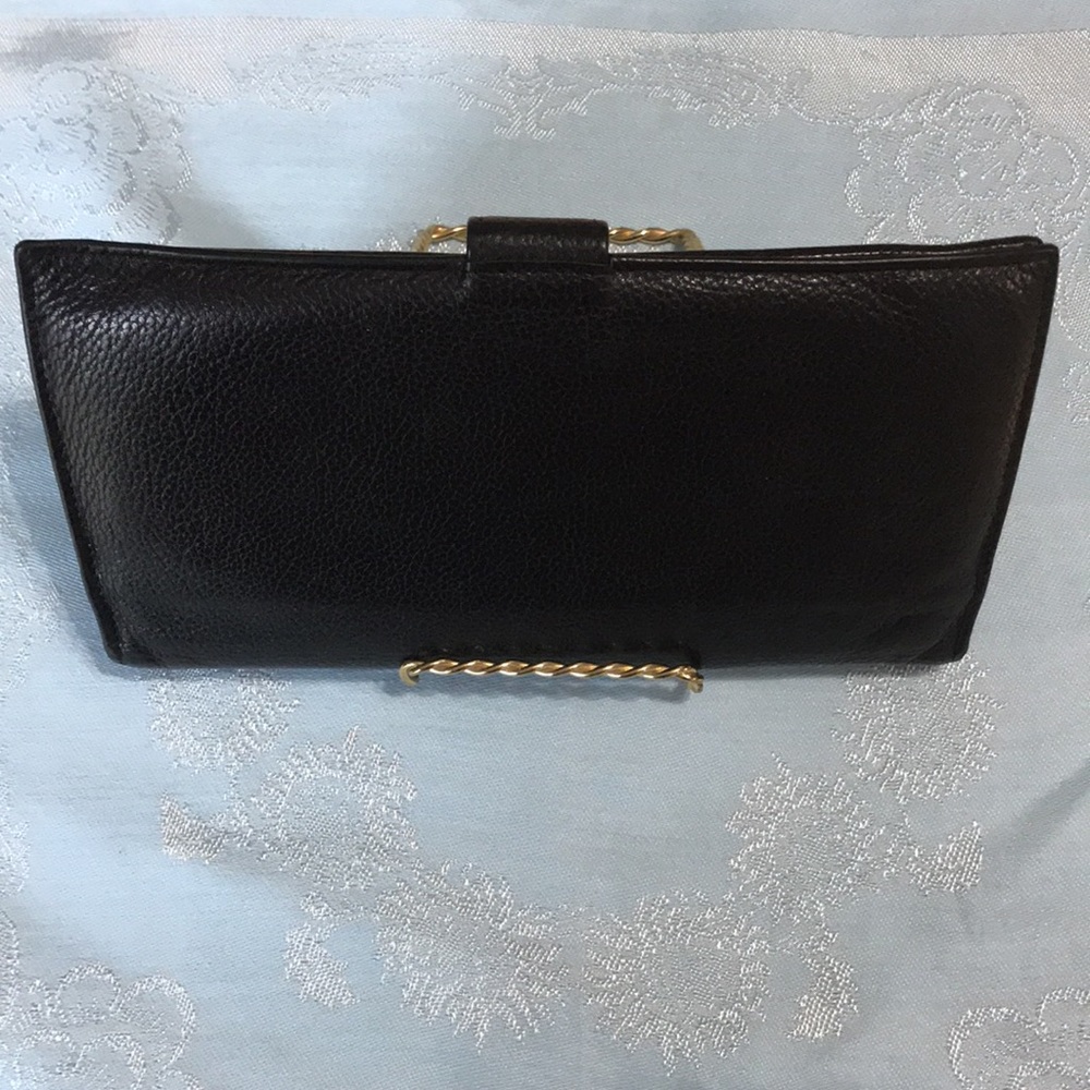 Lonchamp Vintage Black Leather Wallet - Picture 3 of 16